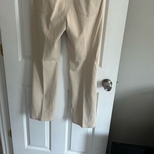 Belle by Kim Gravel Cream Straight Leg Jeans